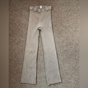 KOTN Ribbed Light Brown Flare Pants